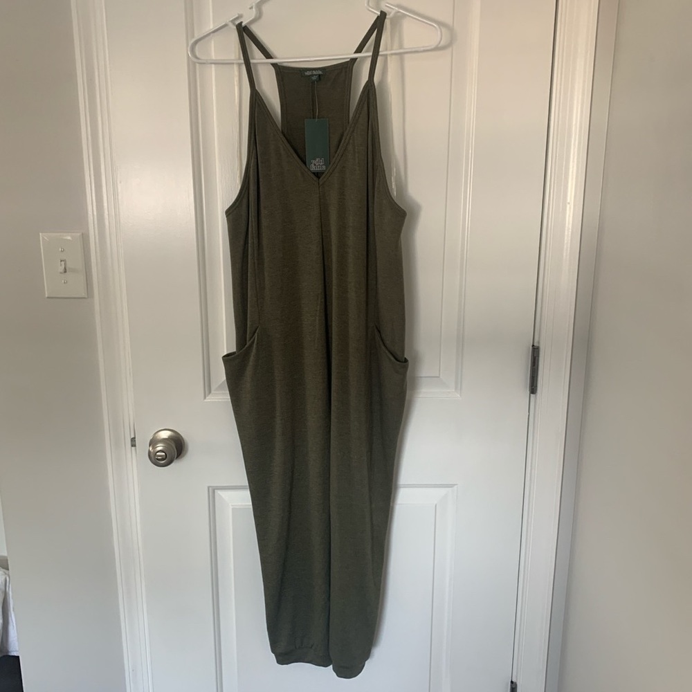 Olive Green Jump Suit